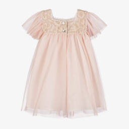 Foque-فستان تول دانتيل وردي للبنات | Childrensalon Outlet