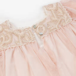 Foque-فستان تول دانتيل وردي للبنات | Childrensalon Outlet