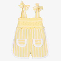 Foque-جمبسوت قطن مخطط بألوان الشمس للبنات | Childrensalon Outlet