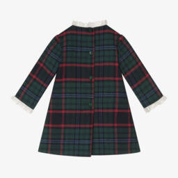 Foque-فستان تارتان قطن لون أخضر | Childrensalon Outlet