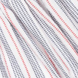 Foque-Бело-красное хлопковое платье для девочек | Childrensalon Outlet