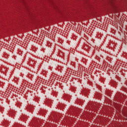 فوكيه-فستان صوف محبوك لون أحمر | Childrensalon Outlet