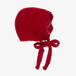 Foque-Girls Woolly Red Knit Hat | Childrensalon Outlet