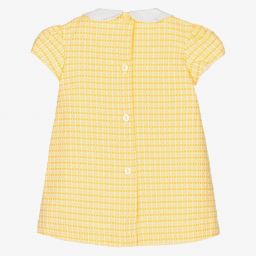 Foque-Желтое хлопковое платье для девочек | Childrensalon Outlet