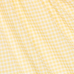 Foque-Girls Yellow & White Gingham Dress | Childrensalon Outlet