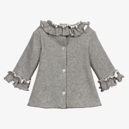 Foque-Grey Jersey Dress Set  | Childrensalon Outlet