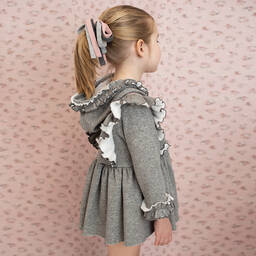 Foque-Серое платье из джерси с капюшоном | Childrensalon Outlet