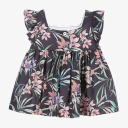 Foque-Платье и трусики из хлопка синего цвета | Childrensalon Outlet