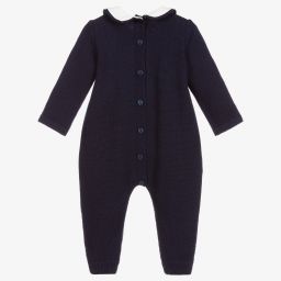 Foque-Синий вязаный ромпер из шерсти | Childrensalon Outlet