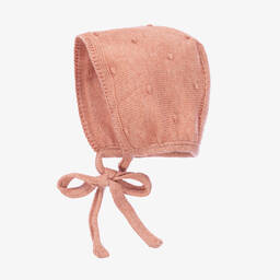 Foque-Красный трикотажный чепчик из хлопка и шерсти | Childrensalon Outlet