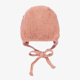 Foque-Красный трикотажный чепчик из хлопка и шерсти | Childrensalon Outlet