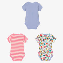 Frugi-Baby Girls Cotton Bodyvests (3 Pack) | Childrensalon Outlet