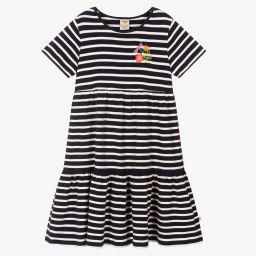 Frugi-Синее платье в бретонскую полоску | Childrensalon Outlet