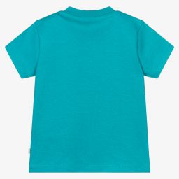 Frugi-Blue Organic Cotton T-Shirt | Childrensalon Outlet