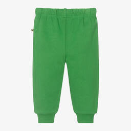 Frugi-Boys Green Organic Cotton Jungle Joggers | Childrensalon Outlet