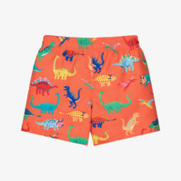 Frugi-شورت سباحة بطبعة ديناصورات لون برتقالي | Childrensalon Outlet
