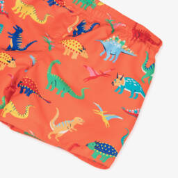 Frugi-شورت سباحة بطبعة ديناصورات لون برتقالي | Childrensalon Outlet