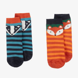 فروجي-جوارب قطن عضوي محبوك للأولاد (عدد 2) | Childrensalon Outlet