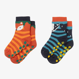 فروجي-جوارب قطن عضوي محبوك للأولاد (عدد 2) | Childrensalon Outlet