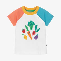 Frugi-تيشيرت صبياني من القطن العضوي بنقشة الخضروات | Childrensalon Outlet