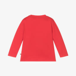 Frugi-Boys Red Festive Cotton Shirt | Childrensalon Outlet