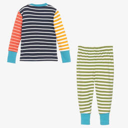 فروجي-بيجاما قطن عضوي مقلّم للأولاد | Childrensalon Outlet