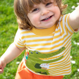 Frugi-Boys Tropical Crocodile Shorts Ensemble | Childrensalon Outlet
