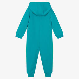 Frugi-Girls Blue Onesie Snuggle Suit | Childrensalon Outlet