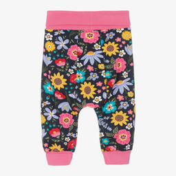 Frugi-Girls Blue & Pink Cotton Joggers | Childrensalon Outlet