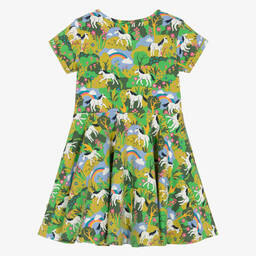 فروجي-فستان سكاتر قطن عضوي جيرسي لون أخضر | Childrensalon Outlet