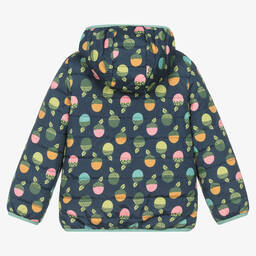 Frugi-Girls Pink & Blue Reversible Jacket | Childrensalon Outlet