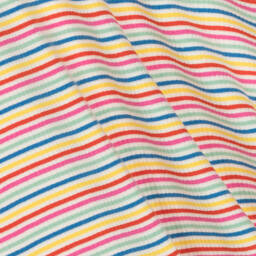 Frugi-Girls Rainbow Stripe Cotton Jersey Dress | Childrensalon Outlet