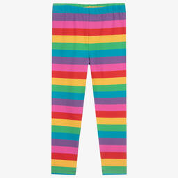 Frugi-ليغنغز قطن عضوي جيرسي مقلم بألوان قوس قزح | Childrensalon Outlet