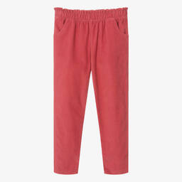 Frugi-Girls Red Corduroy Trousers | Childrensalon Outlet