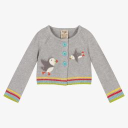 Frugi-Серый кардиган из органического хлопка для малышей | Childrensalon Outlet