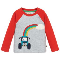 Frugi-Серый топ из органического хлопка | Childrensalon Outlet