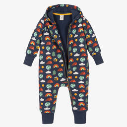 Frugi-Синий комбинезон из органического хлопка с радугами | Childrensalon Outlet