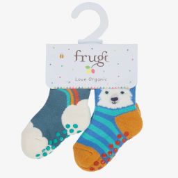 فروجي-جوارب قطن عضوي للأطفال (عدد 2) | Childrensalon Outlet