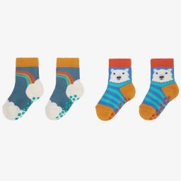 فروجي-جوارب قطن عضوي للأطفال (عدد 2) | Childrensalon Outlet