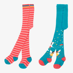 Frugi-Колготки из органического хлопка (2пары) | Childrensalon Outlet