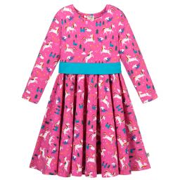 Frugi-Розовое платье из органического хлопка | Childrensalon Outlet