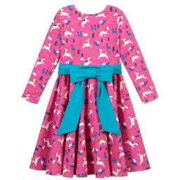 Frugi-Розовое платье из органического хлопка | Childrensalon Outlet