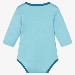 FS Baby-Baby Boys Blue Organic Cotton Bodyvest | Childrensalon Outlet