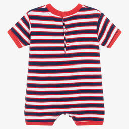 FS Baby-Baby Boys Red Striped Cotton Shortie | Childrensalon Outlet