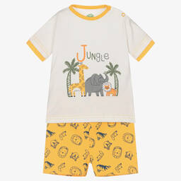 FS Baby-Baby Boys Yellow Shorts Set | Childrensalon Outlet