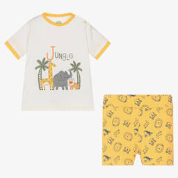 FS Baby-Baby Boys Yellow Shorts Set | Childrensalon Outlet