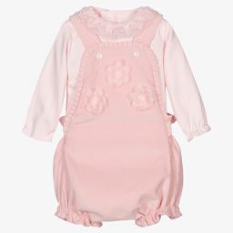 FS Baby-Baby Girls Cord Dungaree Set | Childrensalon Outlet