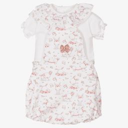 FS Baby-Baby Girls Dungaree Set | Childrensalon Outlet