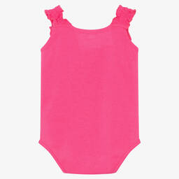 FS Baby-Baby Girls Pink Cotton Bodysuit | Childrensalon Outlet