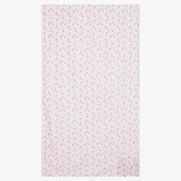 إف إس بيبي-Baby Girls Pink Floral Towel (135cm) | Childrensalon Outlet